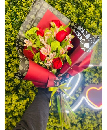 Bouquet love rojo
