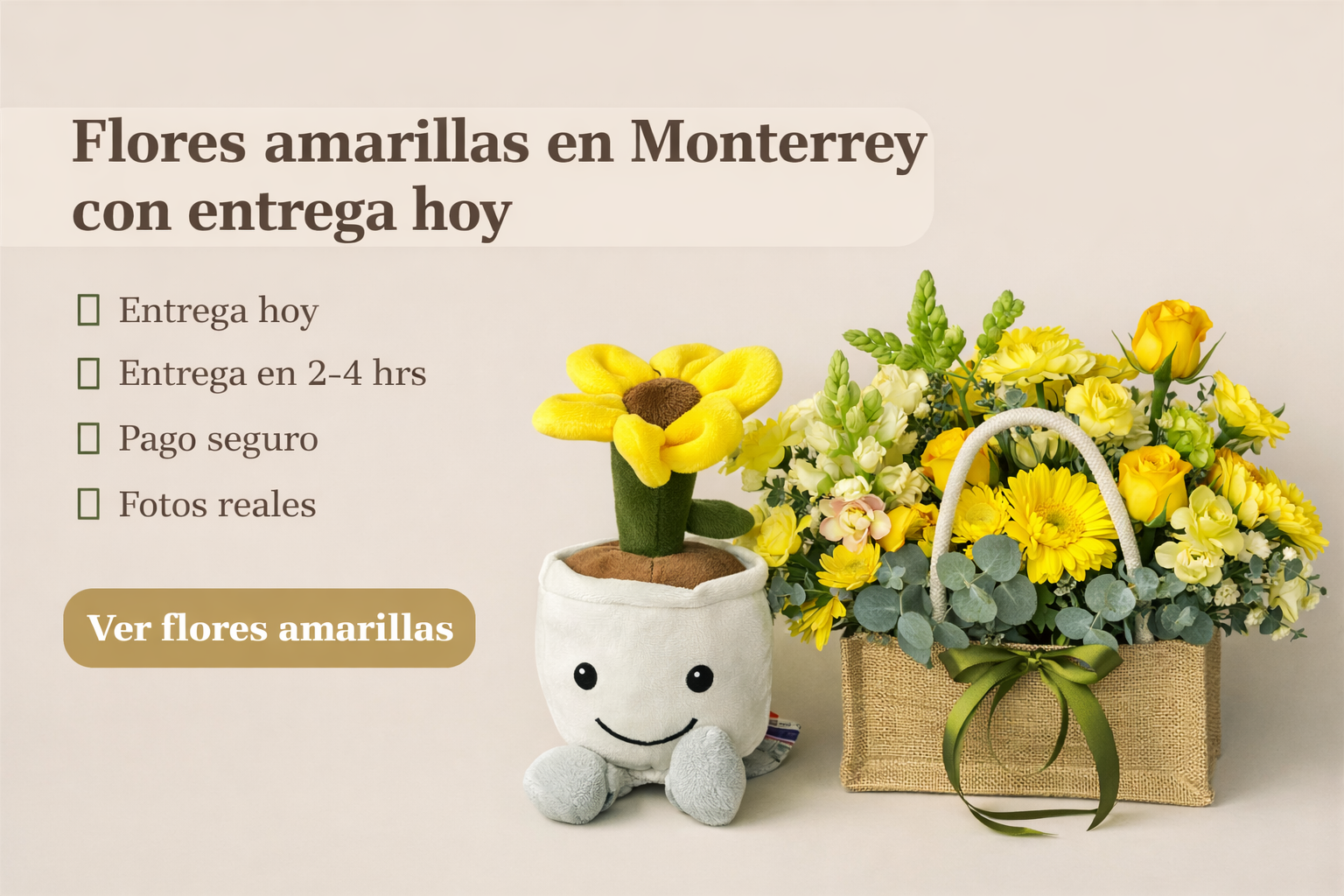 Flores amarillas en Monterrey con entrega hoy