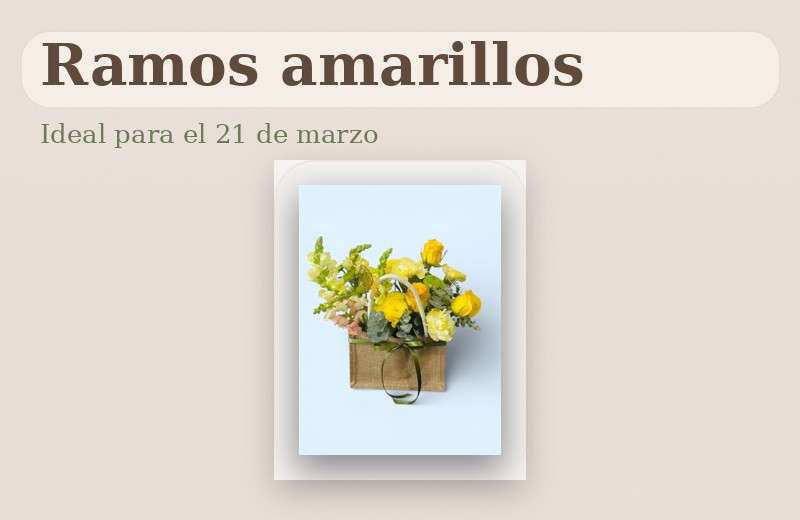 Flores amarillas económicas