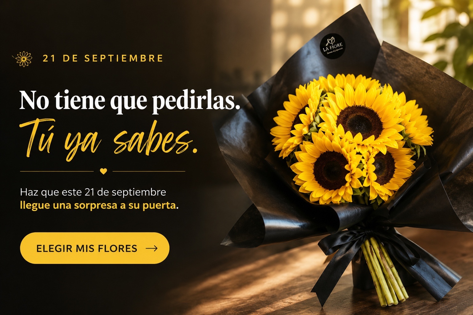 Flores Amarillas 21 de septiembre La Fiore